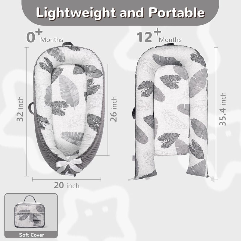 EAQ Baby Lounger, Infant Lounger for Newborn,Portable Baby Nest Cover Breathable & Soft, Newborn Essentials - Image 5
